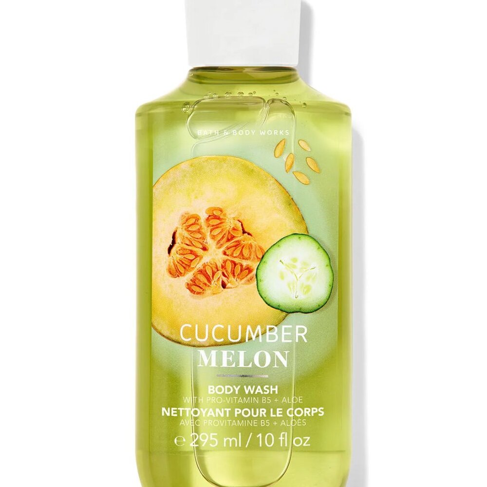 BATH & BODY WORKS CUCUMBER MELON SHOWER GEL SET OF TWO LOT OF 2 NEW! FRESH FRUIT - Picture 4 of 4